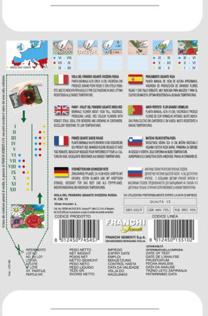 Sirôtka veľkokvetá - ŠVAJČIARSKA OBRIA – ČERVENÁ S ČIERNYM OKOM UPROSTRED F1