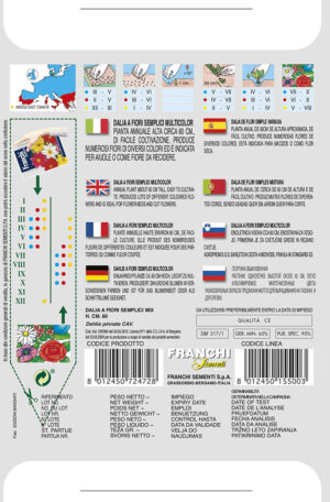 Georgína premenlivá - ZMES PODOBNÝCH FAREBNÝCH KVETOV