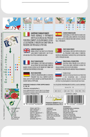 Klinček záhradný - CHABAUD – BIELE KVETY