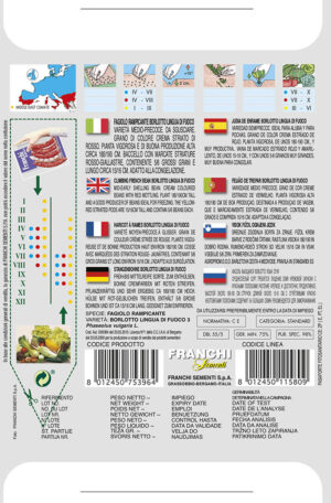 Fazuľa ťahavá - BORLOTTO LINGUA DI FUOCO