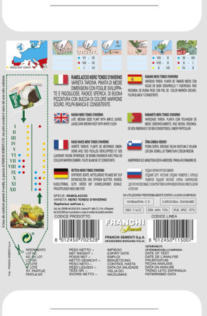 Reďkev čierna guľatá - NERO TONDO D'INVERNO