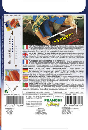 Mrkva - BERLICUM 2 (výsevný pásik)